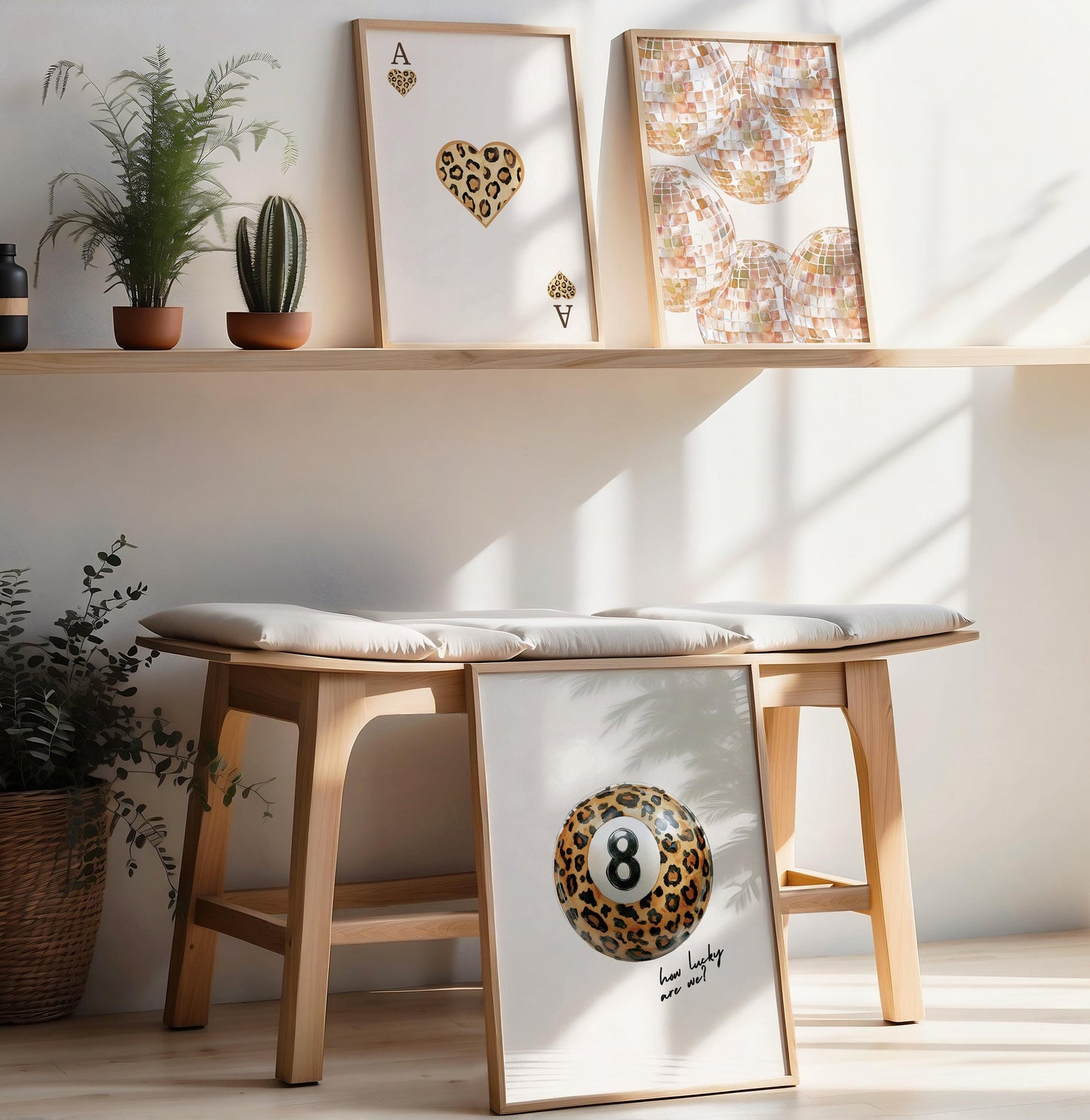 Leopard Print Wall Art Set Of 3