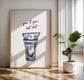 Blue Bar Cart Print