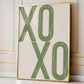 Sage Green XOXO Quote Print