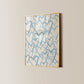 Blue Hearts Collage Print