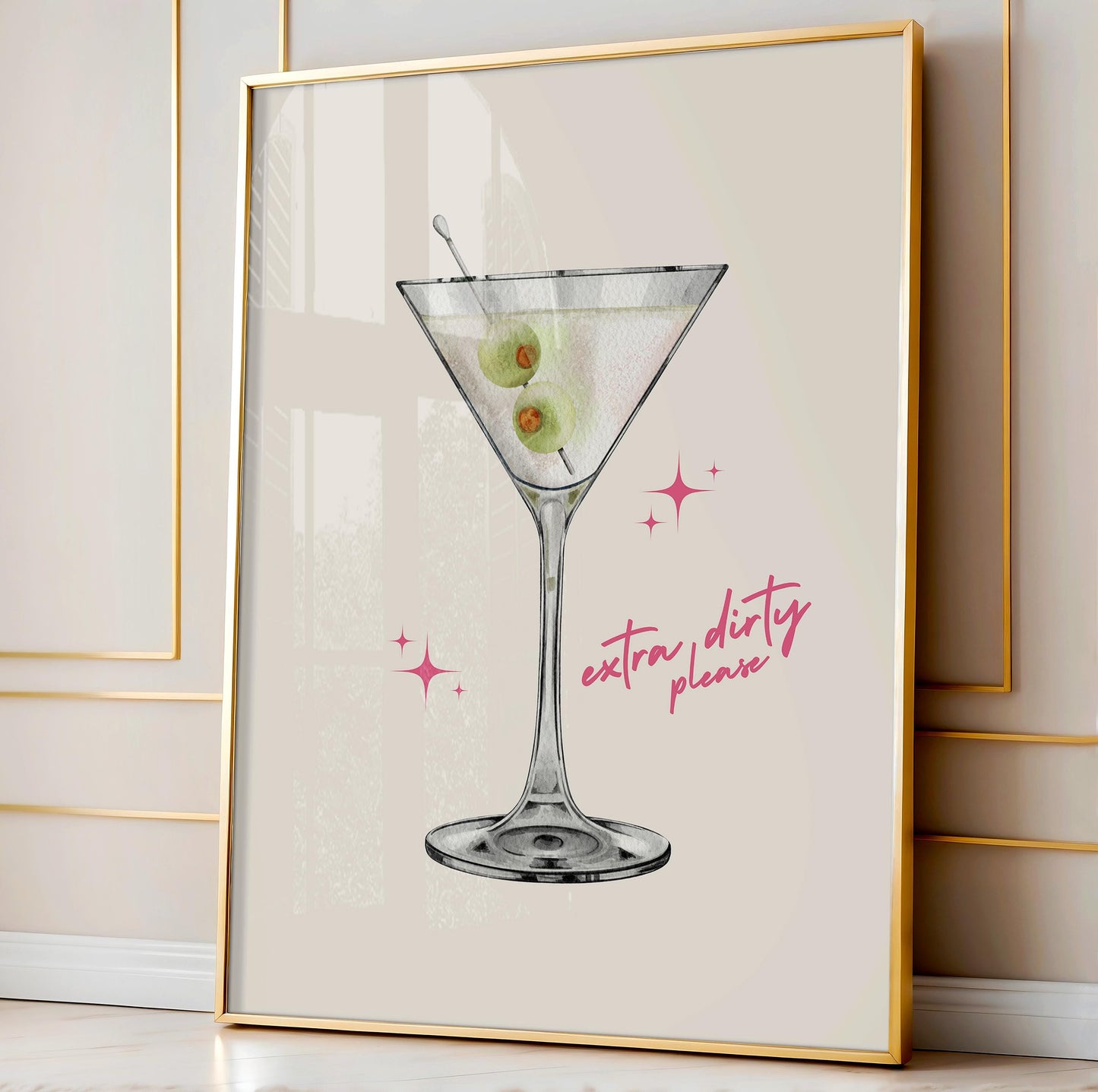 Extra Dirty Martini Print