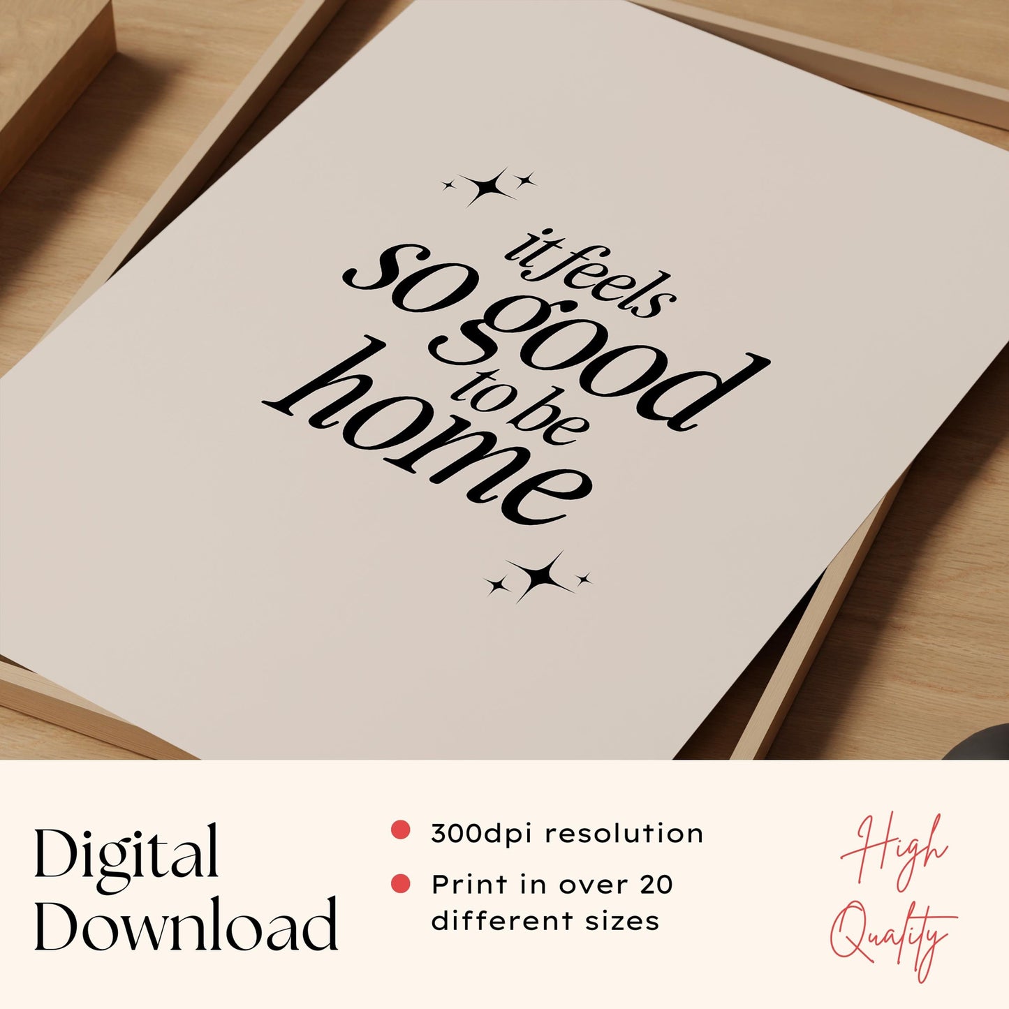 Good To Be Home Print