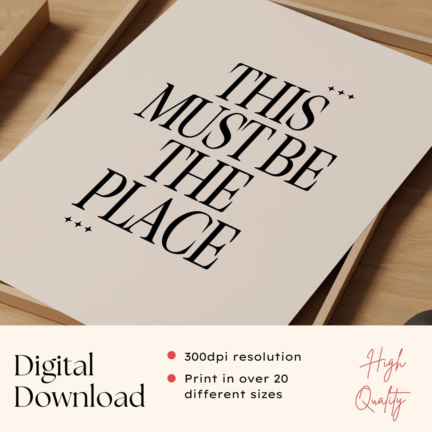 This Must Be The Place Print