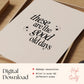 Good Old Days Typography Print