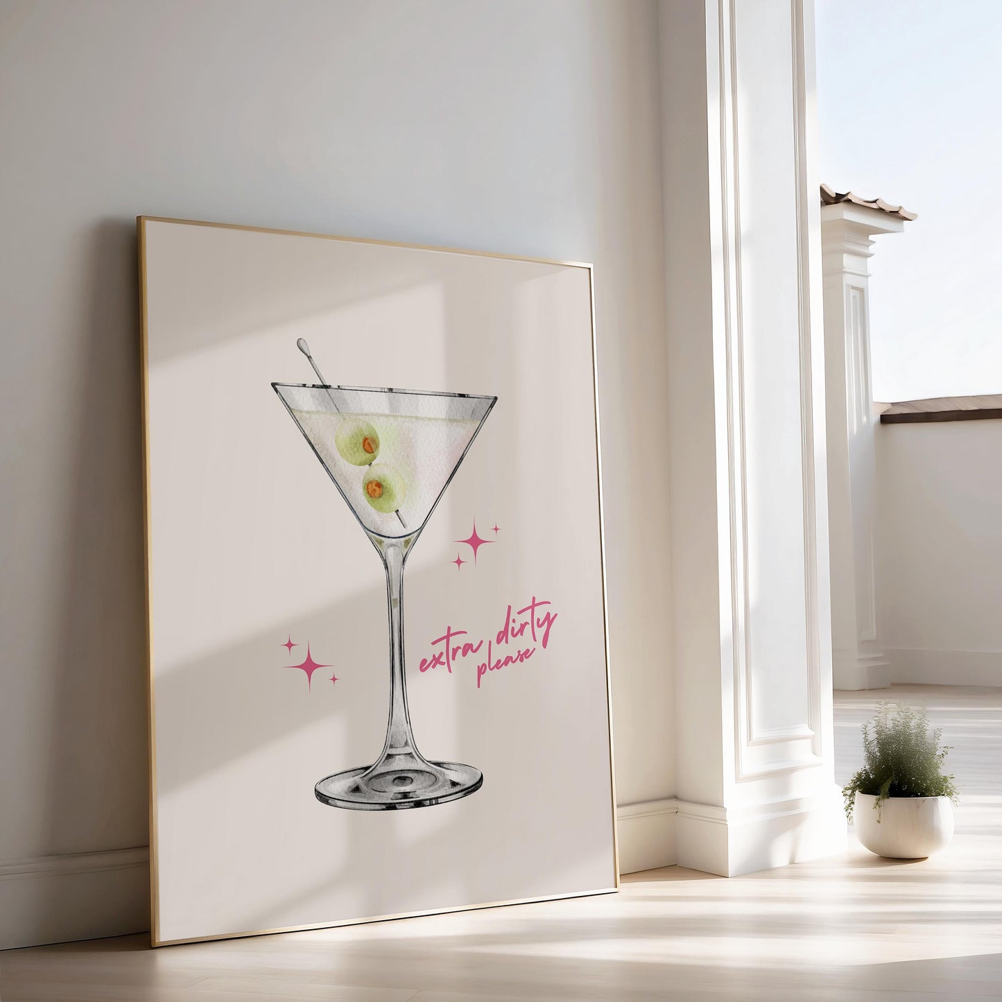Extra Dirty Martini Print