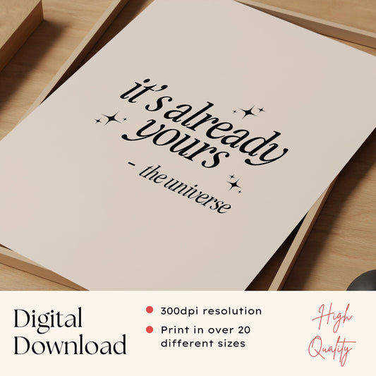 Retro Manifest Print