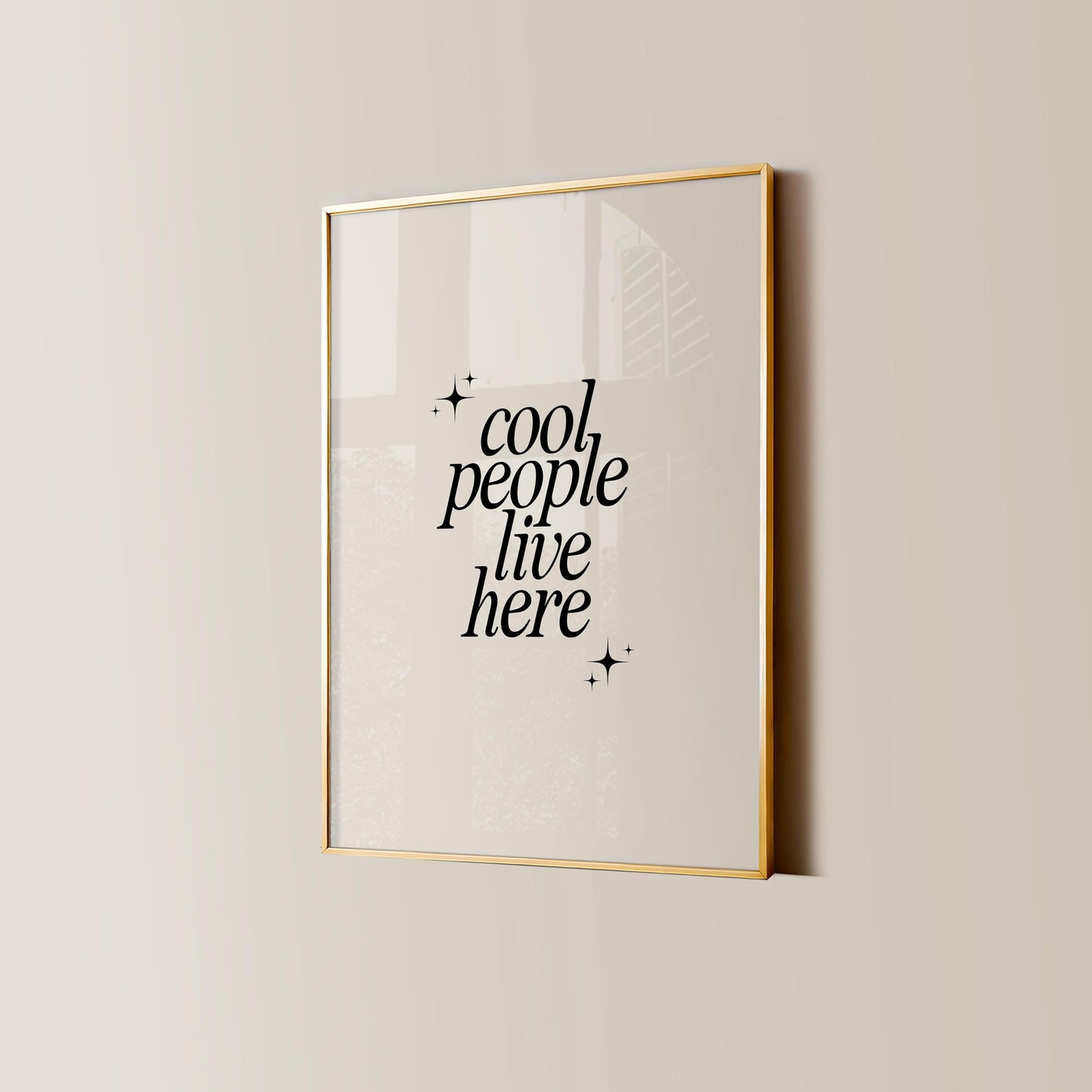 Cool People Live Here Print