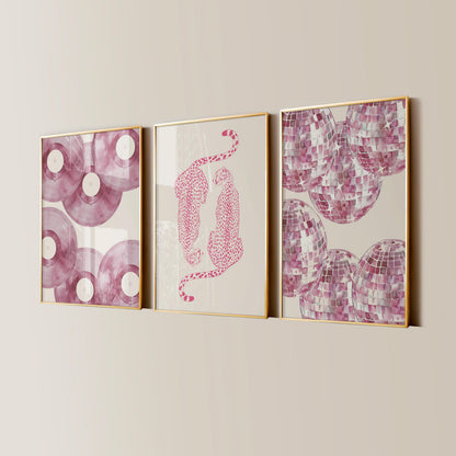 Pink Cheetah Print Set
