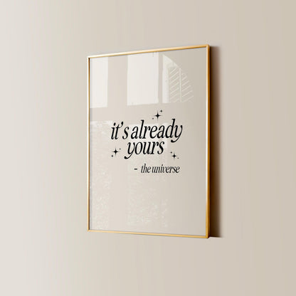 Retro Manifest Print