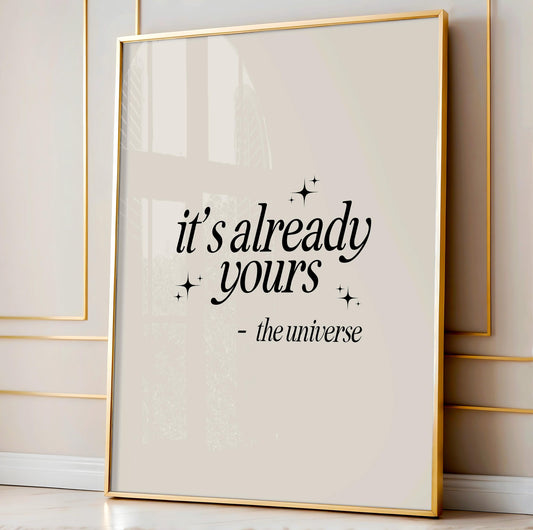 Retro Manifest Print