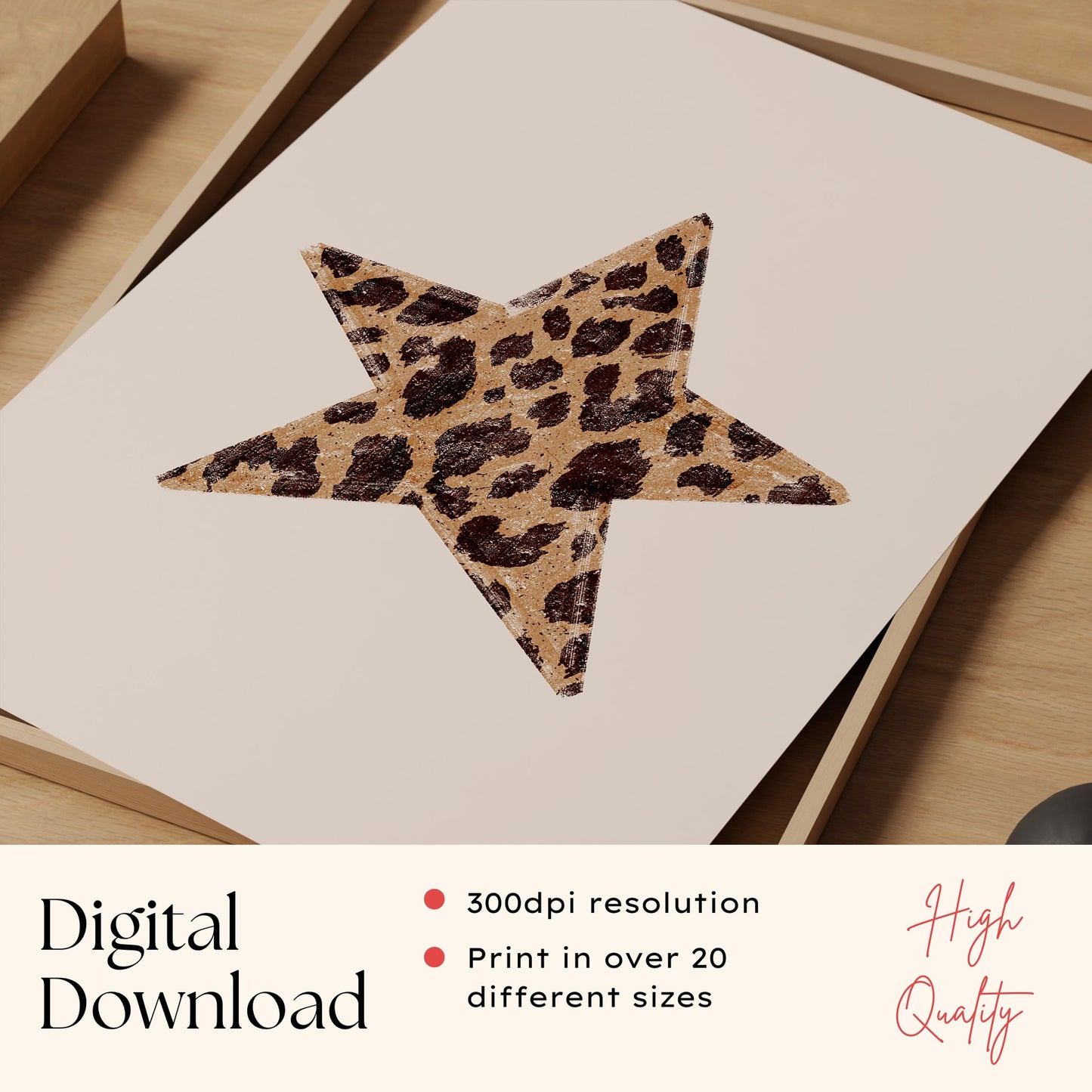 Cheetah Star Print