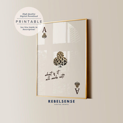 Leopard Ace Card Print