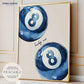 Blue 8 Ball Print