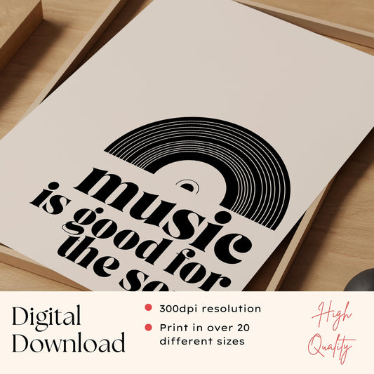 Music Quote Print