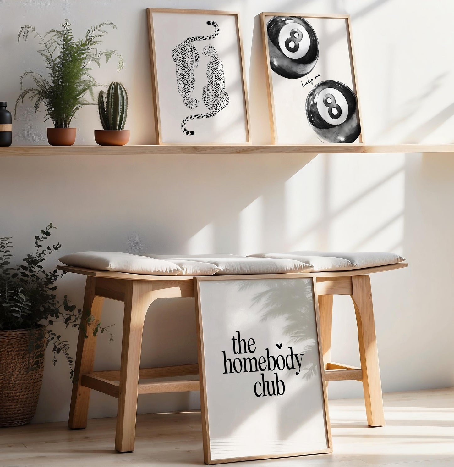 Black Leopard Set Of 3 Prints