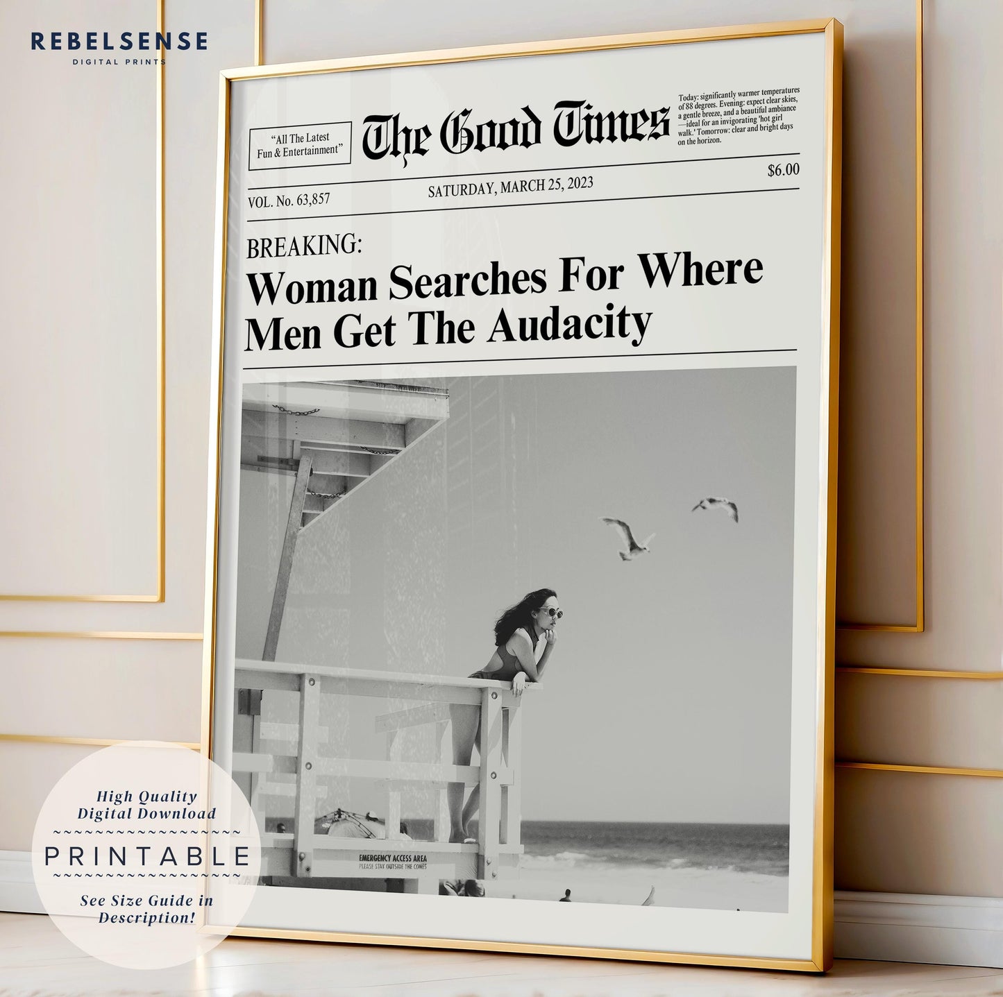 Funny Newspaper Print