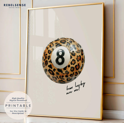 Leopard Pool Ball Print