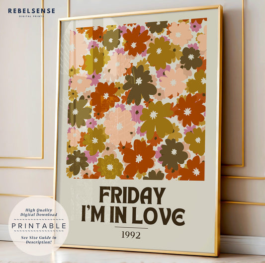 Friday I'm In Love Lyric Print