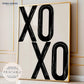 Black XOXO Print