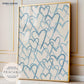 Blue Hearts Collage Print