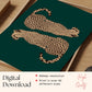 Emerald Green Cheetah Print