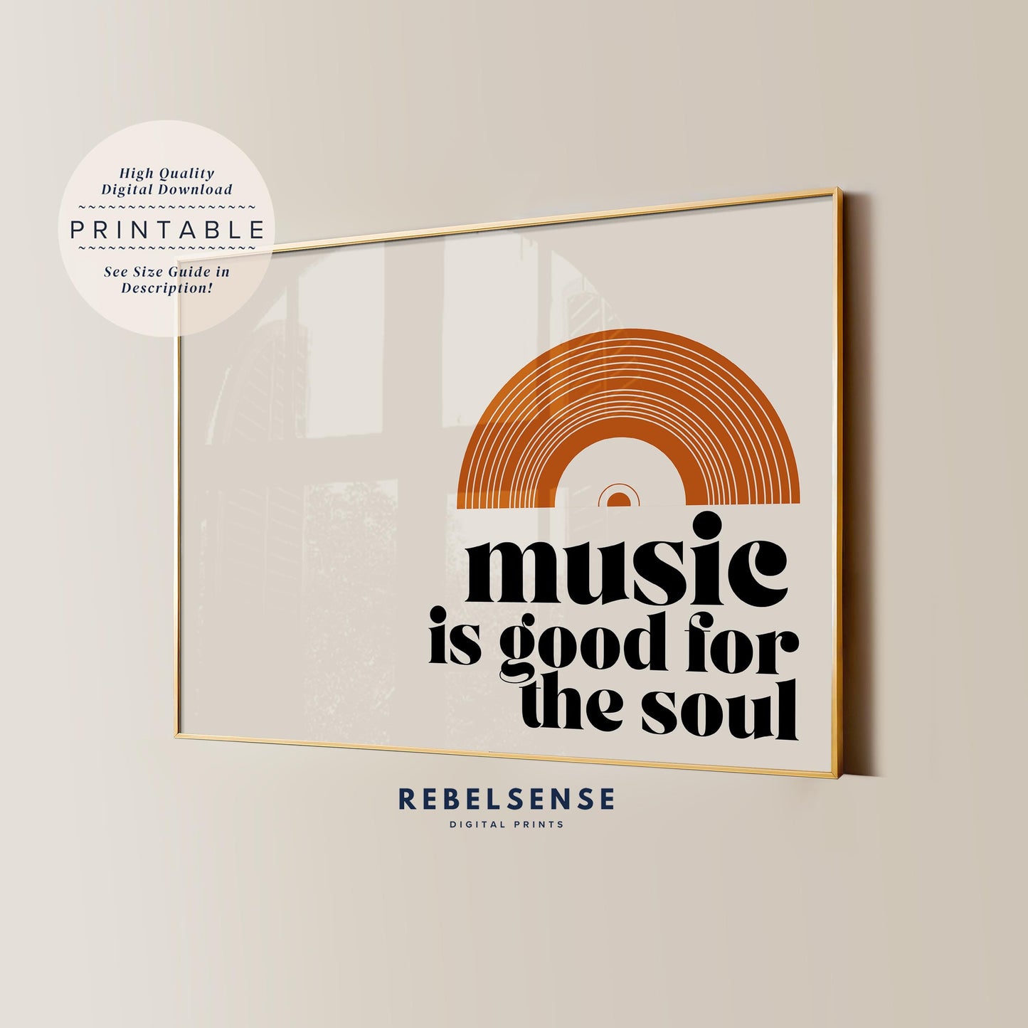 Music Is Good For The Soul Print