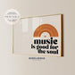 Music Is Good For The Soul Print