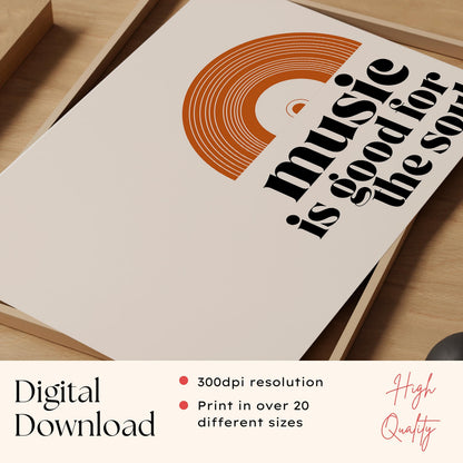 Music Is Good For The Soul Print
