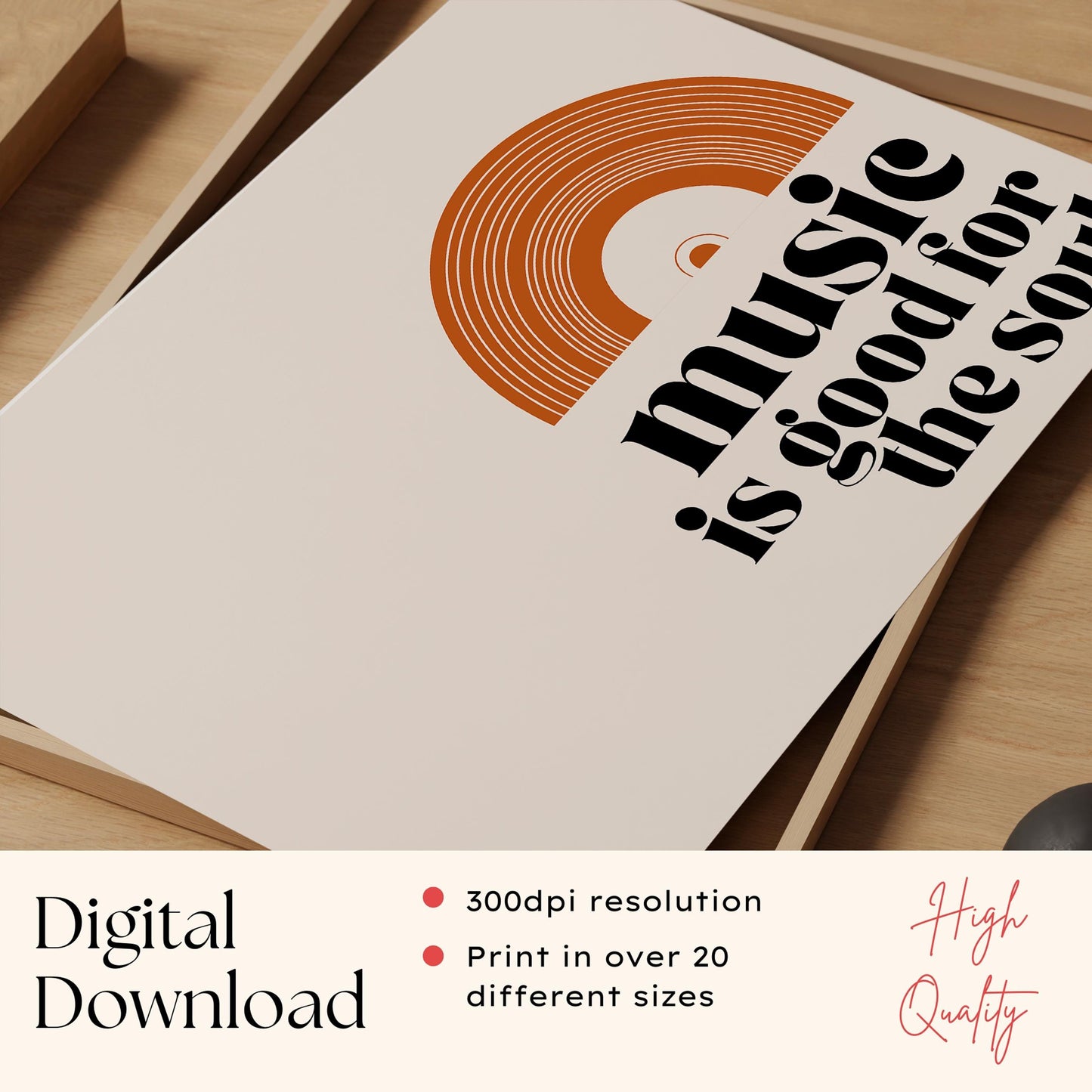 Music Is Good For The Soul Print
