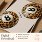 Leopard 8 Pool Ball Print