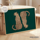 Emerald Green Cheetah Print