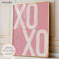 XOXO Quote Print Pink