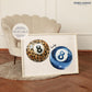 Leopard & Blue 8 Ball Print