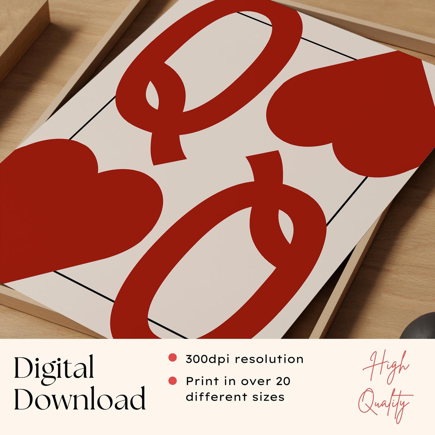 Queen of Hearts Card Print