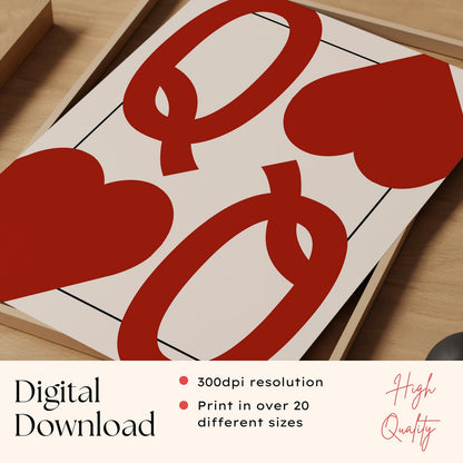 Queen of Hearts Card Print