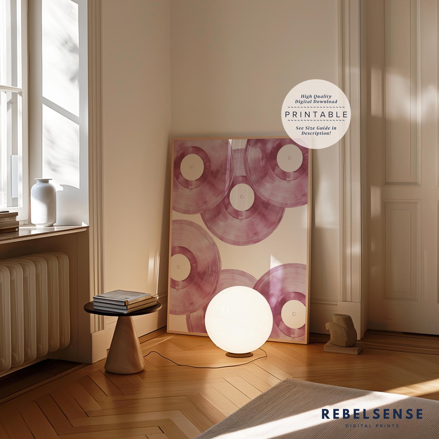 Pink Vinyl Record Art Print