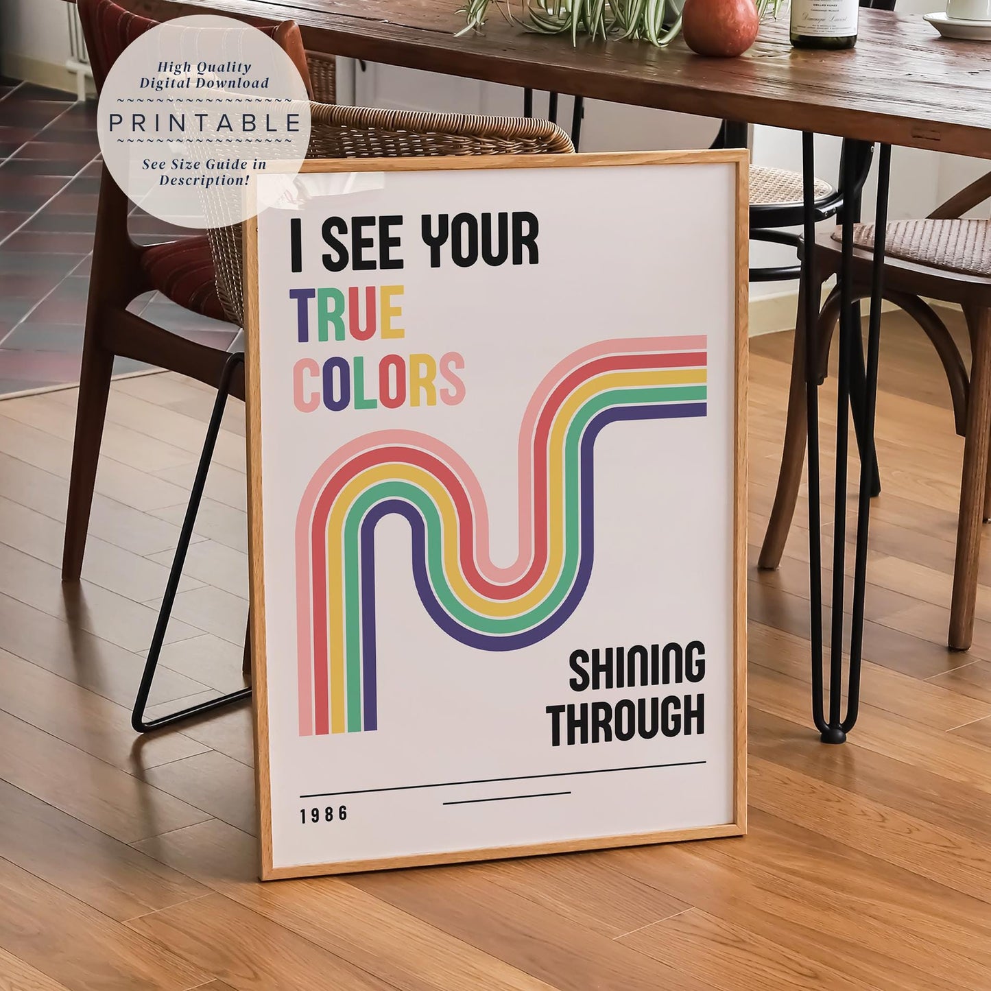 True Colors Song Print