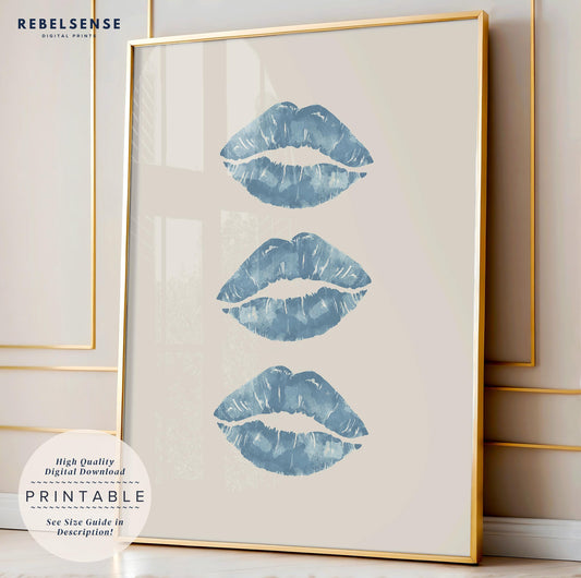 Blue Kiss Wall Art