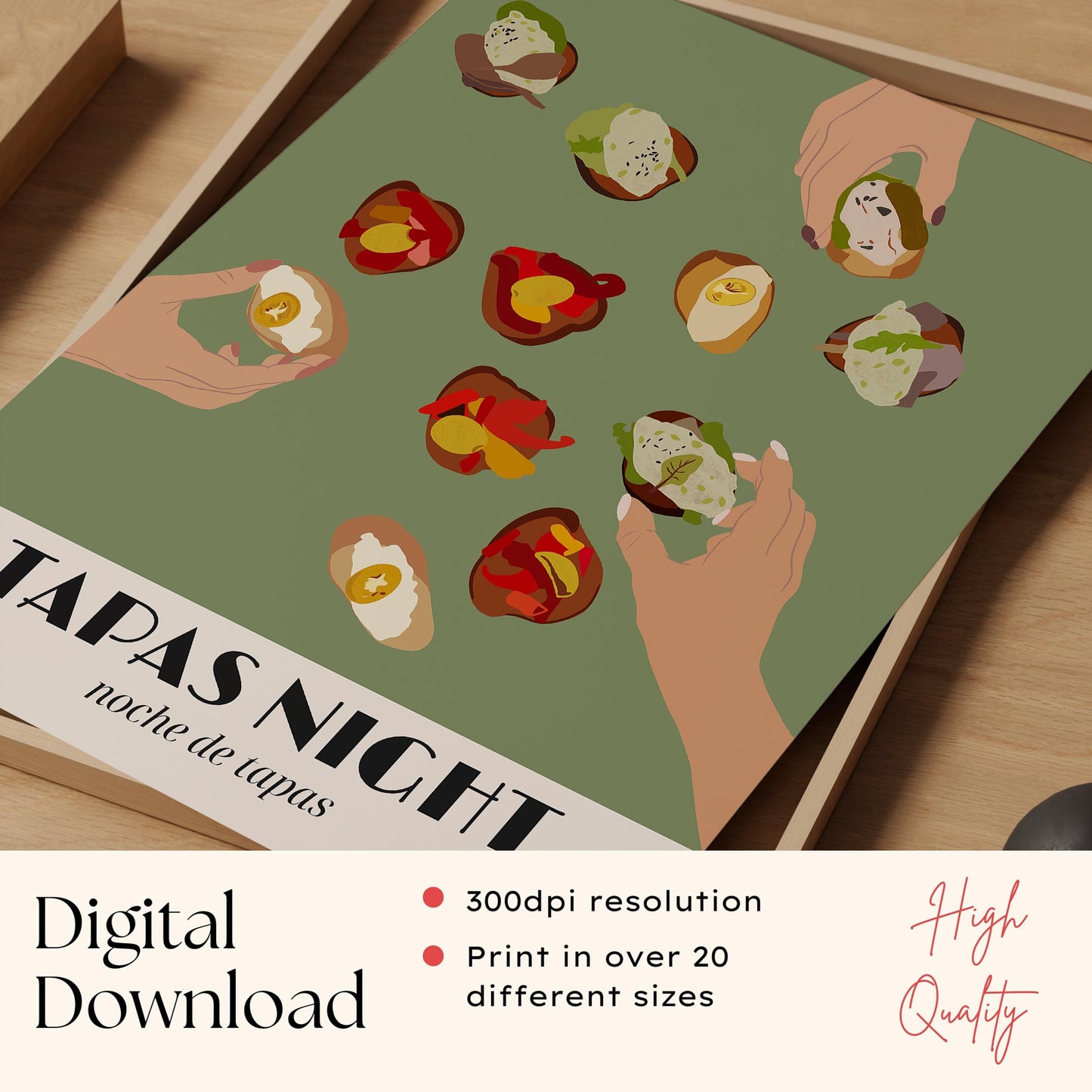 Spanish Tapas Art Print