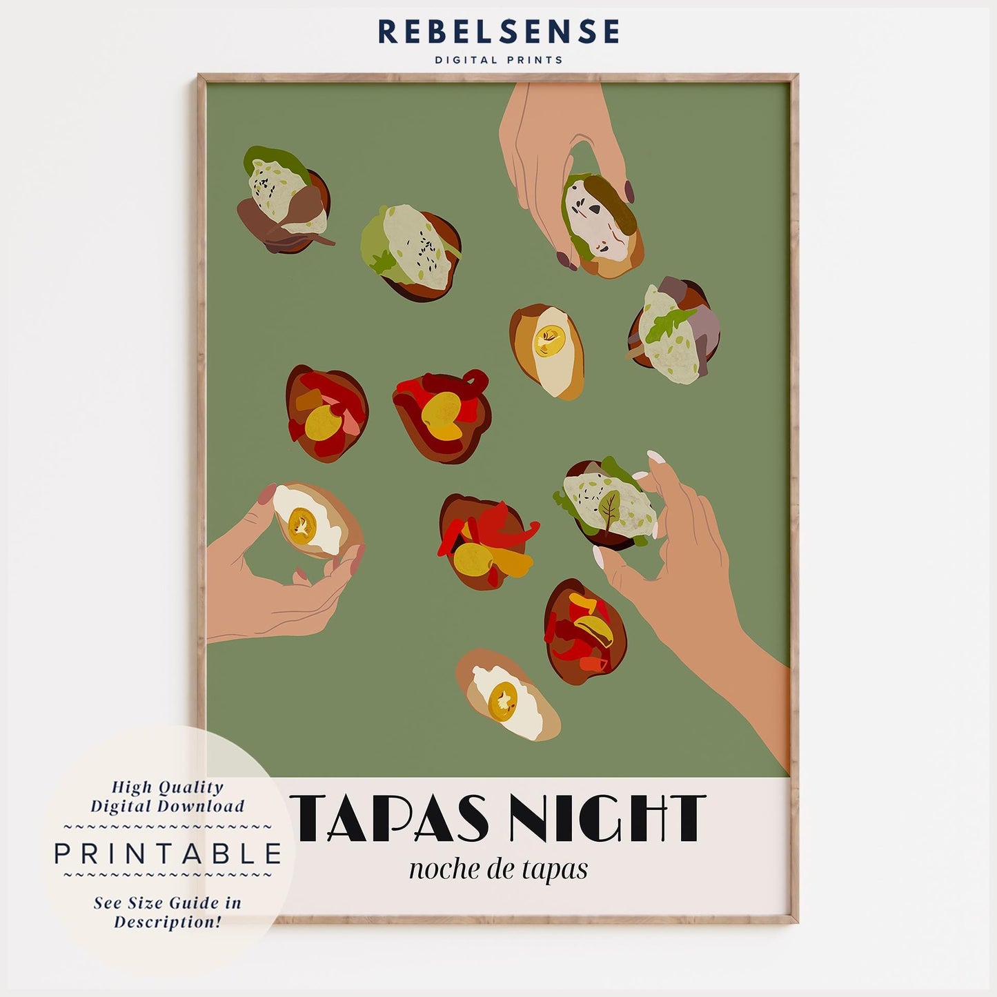 Spanish Tapas Art Print