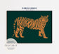 Emerald Green Tiger Print