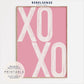 XOXO Quote Print Pink