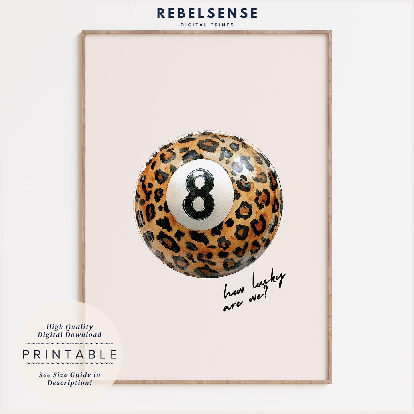 Leopard Pool Ball Print