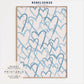 Blue Hearts Collage Print