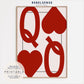 Queen of Hearts Card Print