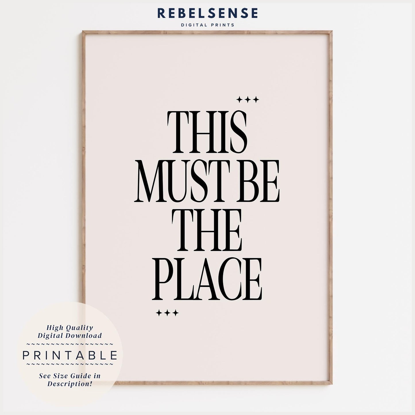 This Must Be The Place Print
