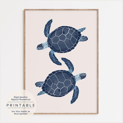 Watercolor Sea Turtle Print