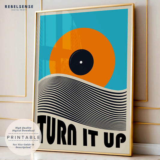 Geometric Vinyl Record Art Print