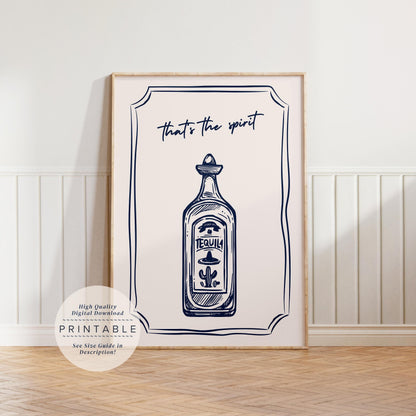 Tequila Bar Cart Print