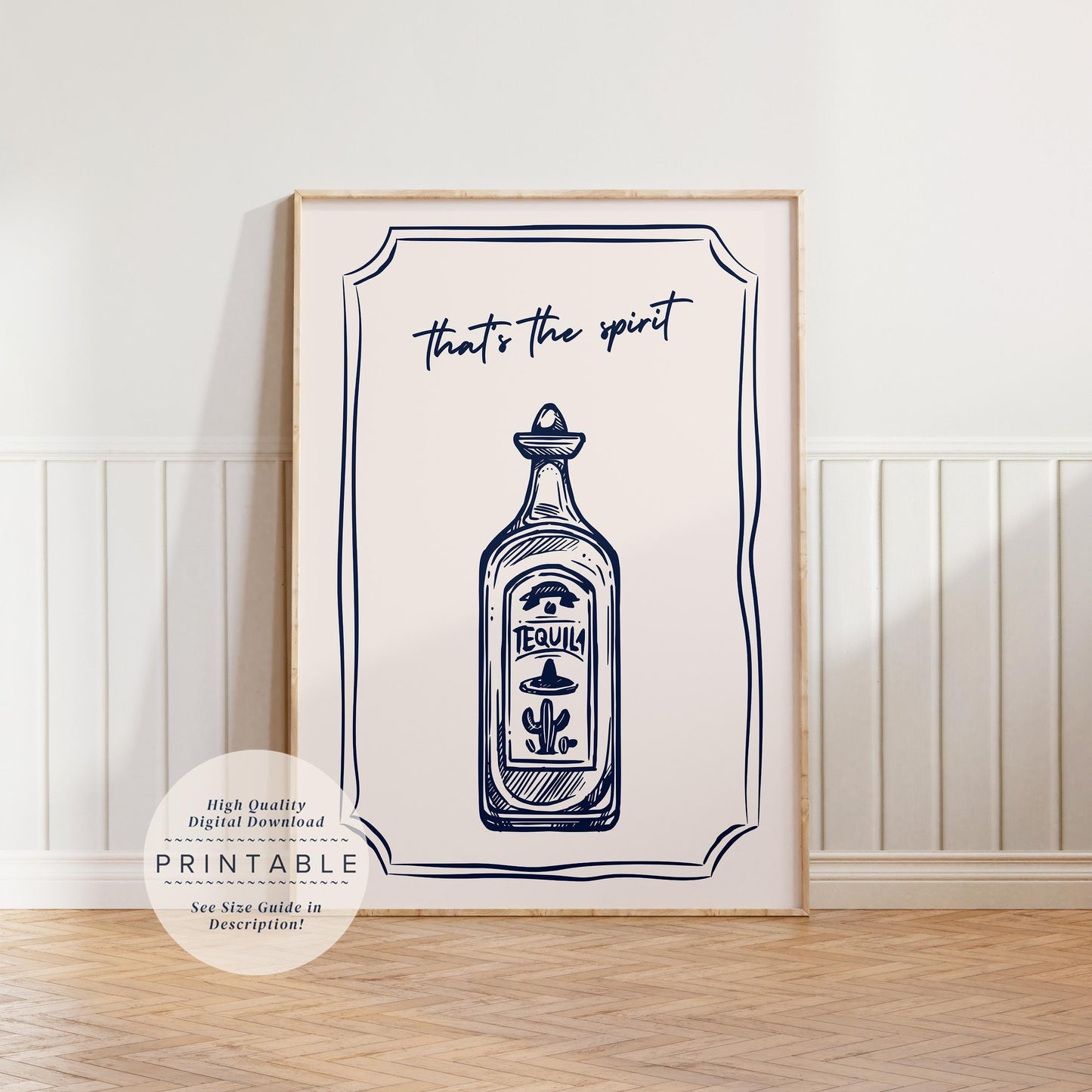 Tequila Bar Cart Print